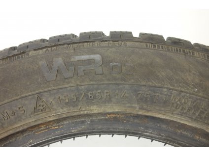 Zimní Nokian 155/65R15 - 4ks - vzorek cca 7,6 mm