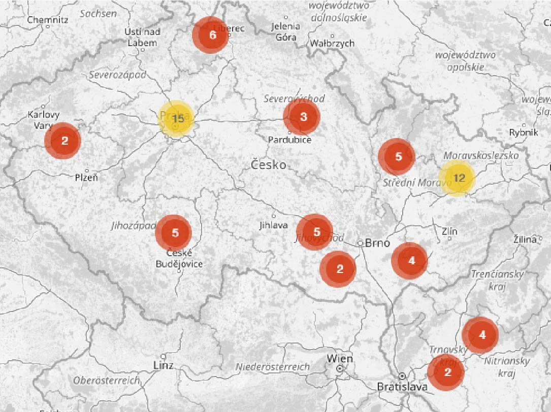 Mapa prodejních míst MOTOMAX