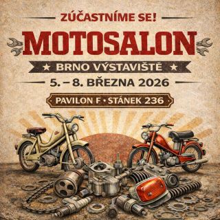 🛵 Na letošním veletrhu MOTOSALON Brno nebudeme chybět ani my. 🔥 Zastav se za námi a mrkni na novinky, které chystáme pro...