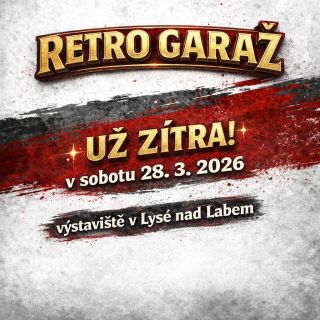 🔥 Zítra to vypukne! 🔥 ⚡️ Retro Garáž se koná už zítra, tj. v sobotu 28.3.2026 na výstavišti v Lysé nad Labem - a tohle si...