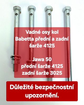 ⚠️ Koupil jsi osu kola MOTOMAX na Babettu nebo Jawu 50? Máme důležité bezpečnostní upozornění. Velmi nás mrzí, že musíme...