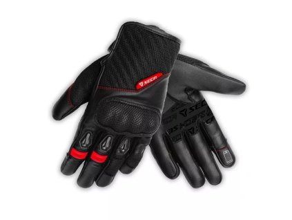 rukavice seca axis mesh cerno cervene vyprodej 275565