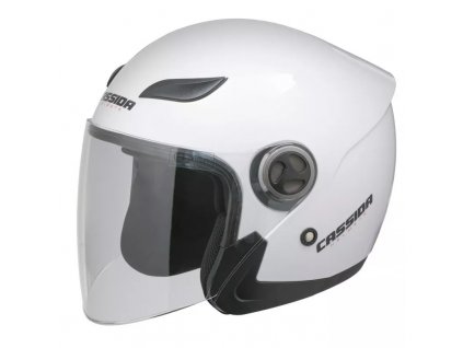 Moto prilba Cassida Reflex Solid biela