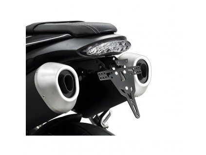 2764 drzak spz triumph speed triple 1050 r 16 18 rs 18 21 s 16 21 pro s odrazkou a led osvetlenim