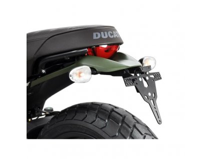 21670 drzak spz ducati scrambler 800 15 17 pro s odrazkou a led osvetlenim