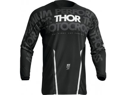 Motokrosový dres THOR PULSE pánský, černo šedý