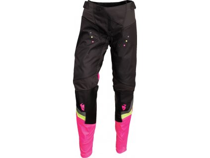 Motokrosové kalhoty THOR PULSE REV dámské, šedo růžové