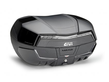 Horní kufr GIVI V58NNTB Maxia 5 58L černý, čiré reflektory, černé kryty