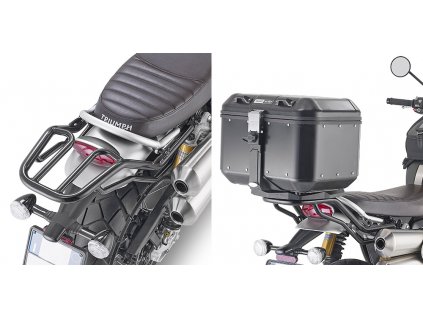 SR6416 Horní nosič GIVI pro Triumph Scrambler 1200 (19-24) bez plotny