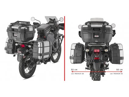 PL4133 trubkový nosič Kawasaki KLR 650 S (23) pro boční kufry