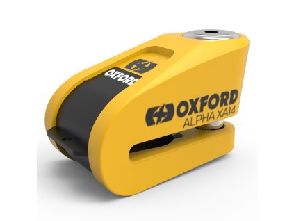 OXFORD Alpha XA14 Alarm Disc Lock Ø14mm Stainless Steel Black/Yellow