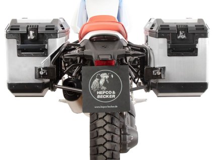 6516546 00 01 00 40 Kufry Hepco Becker Xplorer Cutout na BMW R12 G,S (25) 40 37l stribrne