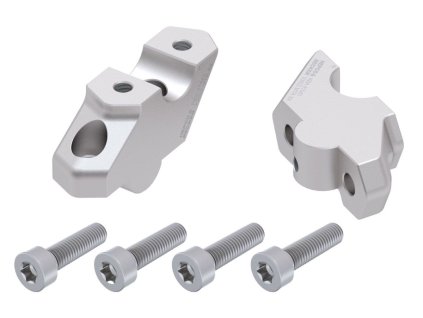 42456512 00 09 Zvyseni riditek BMW F 750 GS (18 23) H 30 mm, 22 mm stribrne