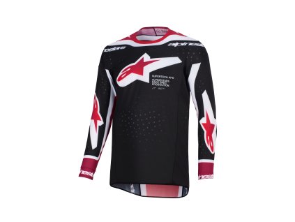 dres SUPERTECH PRO AFD VISTA, ALPINESTARS (černá/červená/bílá) 2026 (Velikost/Provedení L)