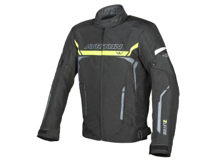 bunda Bullet II, AYRTON (černá/žlutá fluo/šedá) 2026 (Velikost/Provedení XL)