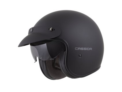 Moto přilba Cassida Oxygen Solid 2.0 černá matná/tmavě šedá (Velikost Velikost S (55-56))