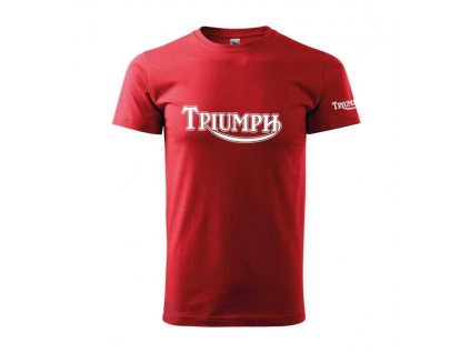 Pánské triko s motivem TRIUMPH, červené