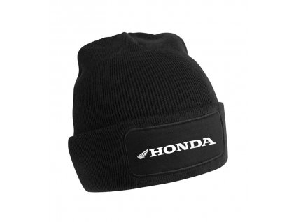 Zimní čepice s motivem HONDA černá