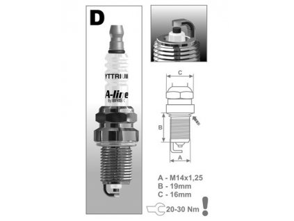 zapalovací svíčka A-line 14 řada A-line , BRISK - Česká Republika