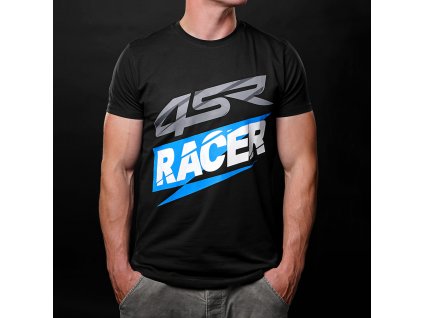 4SR T Shirt Racer Black 1