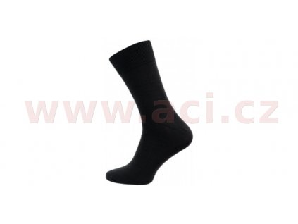 Ponožky černé hladké LYCRA (sada 5 párů)