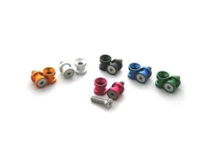 Rolny do kyvné vidlice, závit M10, červené (Velikost/Provedení Červená)