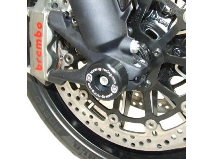 Padací chrániče přední vidlice RG Racing pro motocykly DUCATI Diavel, černé (pár)