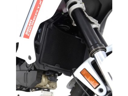 RG hliníková mřížka chladiče Ducati DESERT-X (2022-23) černá