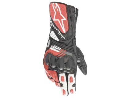 rukavice SP-8, ALPINESTARS (černá/bílá/červená) 2025 (Velikost/Provedení S)