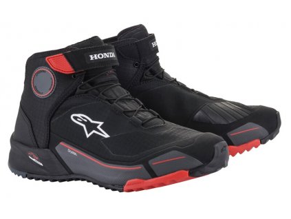boty CR-X DRYSTAR HONDA kolekce, ALPINESTARS (černá/červená/šedá) 2026 (Velikost/Provedení 44)