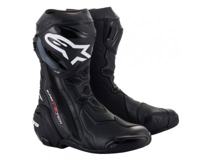 boty SUPERTECH R VENTED, ALPINESTARS (černá, perforovaná obšívka) 2024