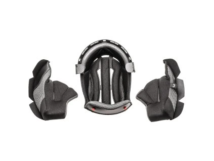 lícnice a klobouk pro přilby Cross Cup Two/Sonic Junior, CASSIDA, dětská (černá/šedá) (Velikost/Provedení S)