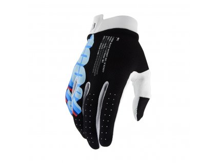 rukavice ITRACK, 100% - USA (černá) (Velikost/Provedení M)