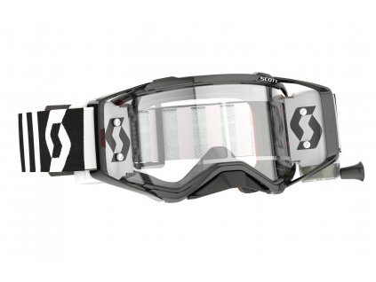 brýle PROSPECT WFS racing černá/bílá, SCOTT - USA, (plexi čiré)