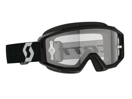 brýle PRIMAL CLEAR černé/bílé, SCOTT - USA (plexi čiré)