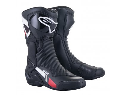 boty S-MX 6, ALPINESTARS (černá/bílá/šedá/červená) (Velikost/Provedení 37)