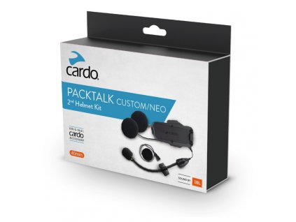 Cardo PACKTALK NEO a CUSTOM audio sada JBL pro druhou helmu