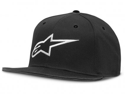 kšiltovka AGELESS FLATBILL, ALPINESTARS (černá/bílá) (Velikost/Provedení 2XL/3XL)