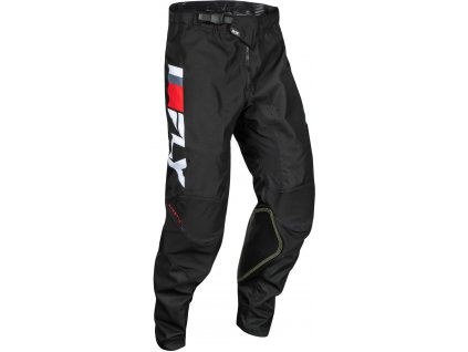 kalhoty KINETIC PRIX, FLY RACING - USA 2024 (červená/šedá/bílá)