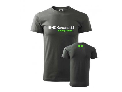 Pánské triko s motivem KAWASAKI šedé