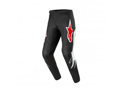 kalhoty FLUID LUCENT, ALPINESTARS (černá/bílá/červená) 2024