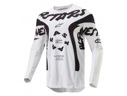 dres RACER HANA, ALPINESTARS (bílá/černá) 2024