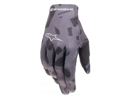 rukavice RADAR, ALPINESTARS (šedá camo/černá) 2024 (Velikost/Provedení M)