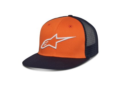 kšiltovka CORP TRUCKER, ALPINESTARS (oranžová/modrá)