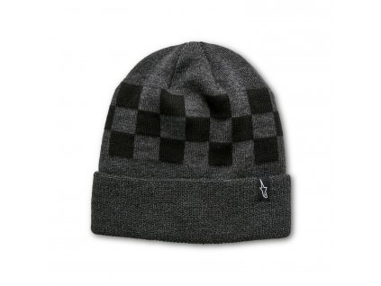 čepice CHECKED BEANIE, ALPINESTARS (šedá/černá)