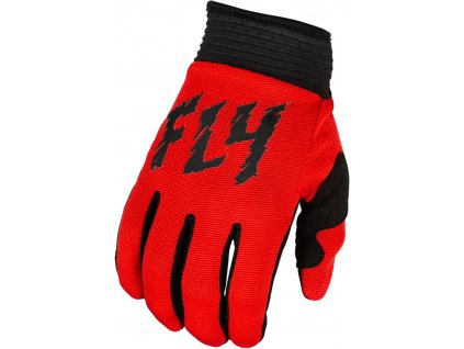 rukavice F-16, FLY RACING - USA 2024 dětské (červená/černá)
