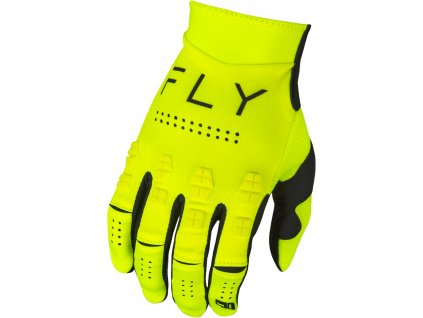 rukavice EVOLUTION DST, FLY RACING - USA 2024 (hi-vis/černá)