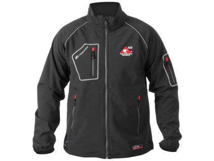 Bunda ACI Softshell černá reflex prvky (Velikost/Provedení S)