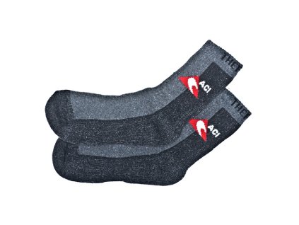 Ponožky černošedé termo, silné ACI (1 pár) (Velikost/Provedení 40-41)