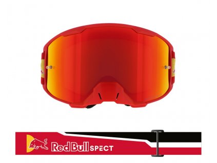 brýle STRIVE, RedBull Spect (červené mátné, plexi červené zrcadlové)